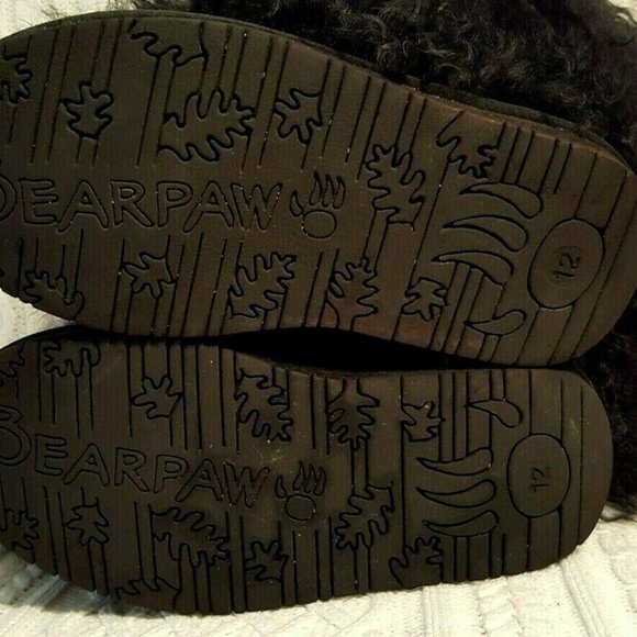 NN Bearpaw Girls Sz 12 Fur Fringe UGG Style Boots - Picture 5 of 10